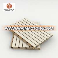 melamine finish fire-resistant wooden grooved acoustic wall panel in Guangzhou